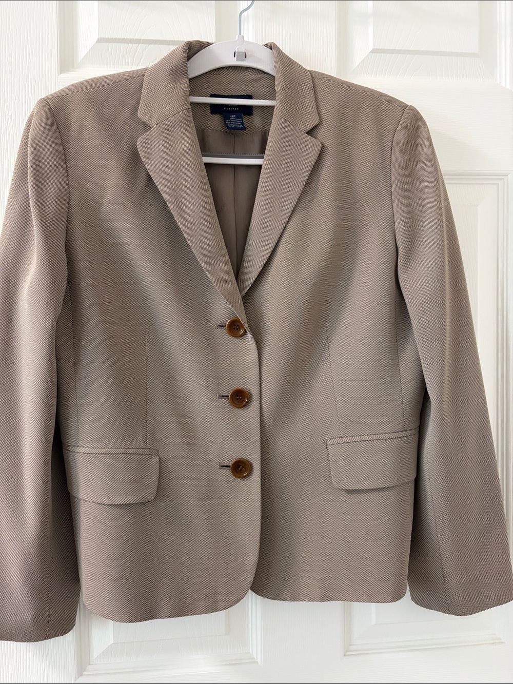 Ann Taylor Beige Tailored Blazer